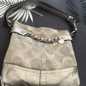 Coach Silver and Gray Women's Bag